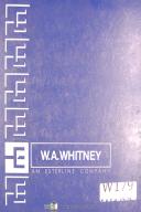 Whitney-Whitney 700-VS-3, Hydraulic Power Unit, Operations & Maintenance Manual 1966-700-VS-3-04